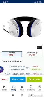 Slúchadlá ps5 hyperx stinger nové - 4