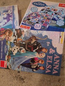 Spoločenské hry a 2x puzzle Anna a Elsa - 4