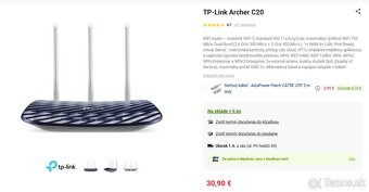 WiFi router – TP-Link Archer C20 - EAP110 / ASUS RT-AC51U / - 4
