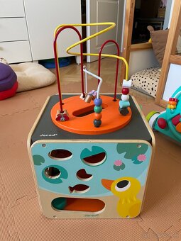 Janod drevená didaktická kocka s labyrintom - 4