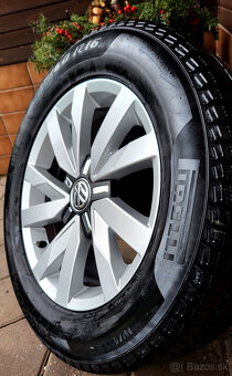 alu R16 5x112, zimné pneu 215/60, orig. VW Passat /+ Superb - 4