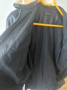 Čierna kožená bunda PROMOD - 4