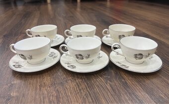 Retro veľká čajová súprava československý porcelán MZ - 4