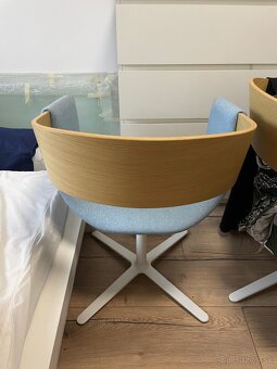 Moderná otočná stolička (sada 4 stoličiek) - 4