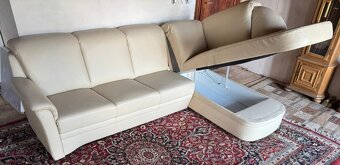 Kožená rohová sedačka, 5249 - 4