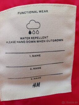 Zimná dievčenská bunda zn. H&M, veľkosť 140 - 4