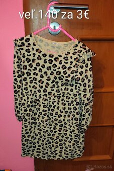 Šaty s dlhým rukávom veľ.140 - 4