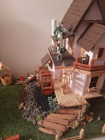 Miniatúry model domčekov, bungalov, mlyn - 4