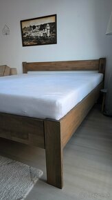 Masívna manželská posteľ 180x200 +rošty - 4