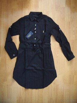 Ralph Lauren dámske košeľové šaty čierne - 4