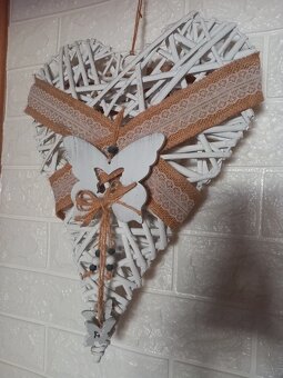 Staršie závesné veľké vypuklé srdce 40x30 cm - 4