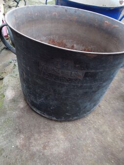 Liatinové hrnce smalt vedra - 4