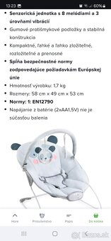 Lehátko vibračné panda MoMI GLOSSY - 4