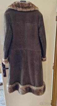 Vintage kozuch, kabat z jahnacej koze - 4