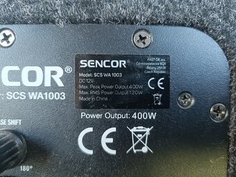 Aktívny subwoofer SENCOR (Rezervované) - 4