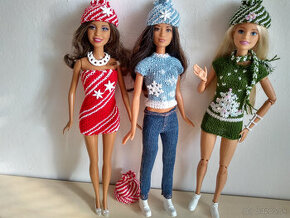 Oblečenie šaty pre bábika Barbie babiky Stefi čiapka - 4