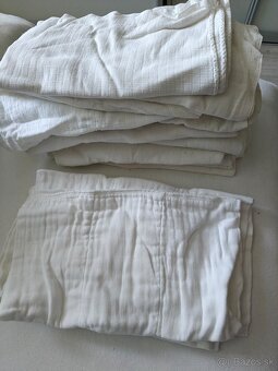 Látkové plienky, prateľné, bavlnené plienky - 4