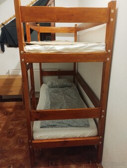 Poschodová posteľ drevená - 4