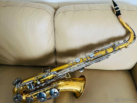 Predám B Tenor Saxofón Super Classic Amati Kraslice- zlatý - - 4