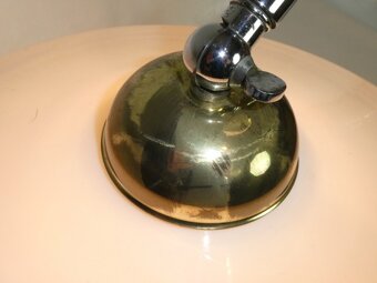 Stolová art deco lampa chrom - 4
