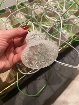 Staré vianočné svetielka zvončeky Calla - 4