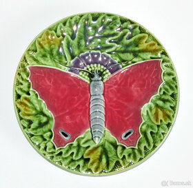 Secesný kameninový tanierik - Motýl #2 - 4