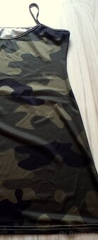 Army maskáčové zelené minišaty/tunika, v. M/L/XL - 4