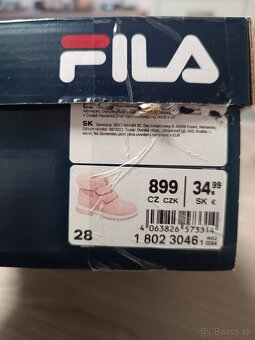 Predám detské zimné topánočky Fila - 4