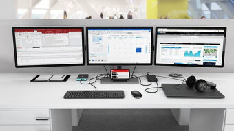 Dock USB-C univerzalny, HDMI, DisplayPort, VGA, ETH, microSD - 4