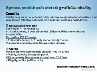 Správa sociálnych sietí a grafické práce - 4
