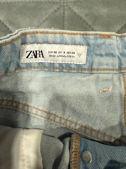 Svetlomodré džínsové šortky Zara - 4