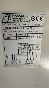 Predám elektromerový rozvádzač HASMA RE1.0B F402L – použitý, - 4