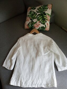 ľanové sako Le Monde Du Lin veľkost S/M - 4