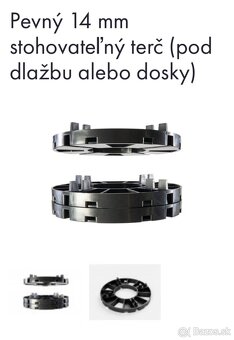 Terč pod dlažbu kruhový čierny 14 mm x 148 mm - 4