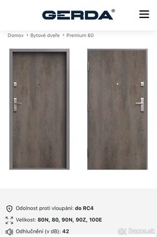 Bytové dvere Gerda 90P - 4