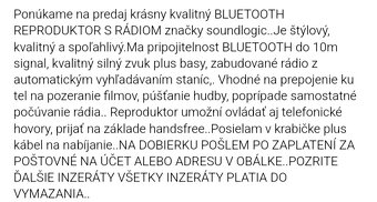 Moderný bluetooth reproduktor s rádiom - 4