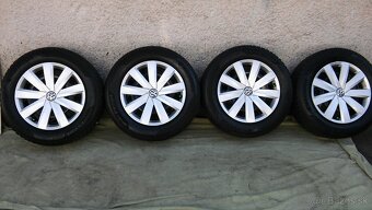 pl d 5x112 r16 VW group + zimné 215/60 r16 XL + orig puk - 4