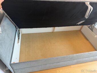 Rozkladacia pohovka 120 x 200 s úložným priestorom - 4