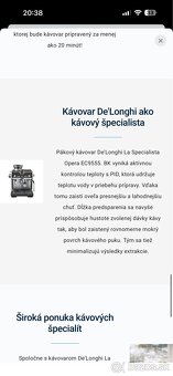 Pákový kávovar De'Longhi La Specialista Opera EC9555.BK - 4