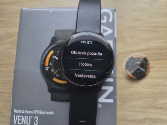 Garmin Venu 3 Slate/Black Band, top, zaruka - 4