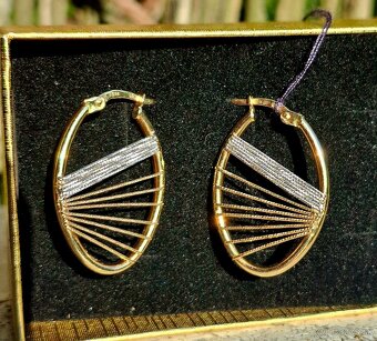 Zlate nausnice harfa - 4