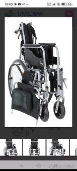 Polohovatelný invalidný vozík. - 4