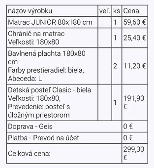 Detská posteľ s úložným priestorom 180x80 - 4