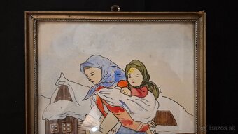 Starý obraz, originál v pôvodnom stave - 4