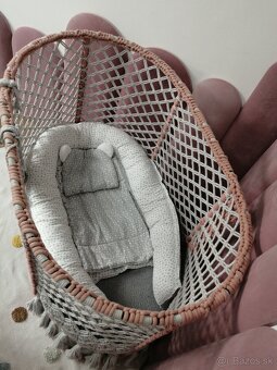 RUČNE ROBENÁ MAKRAME DETSKÁ POSTIEĽKA - 4