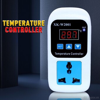Digitálny regulátor teploty, termostat, zásuvka 110V-220V - 4