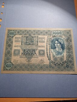 bankovku 1000k 1902 v krásnom stave aUNC - 4