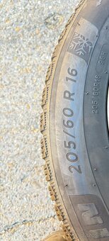 Zimne pneumatiky 205/60 R16 + disky - 4