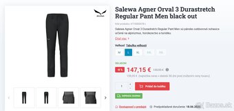 Outdoorové nohavice Salewa Agner Orval 3 Durastretch Regular - 4