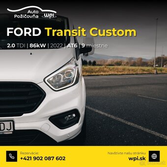 Prenajom dodávky 9 miesta Ford Tranzit automat - 4